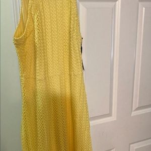 Yellow summertime or vacation dress